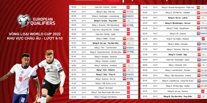 Các Kênh Coi Trực Tiếp Vòng Loại World Cup 2022 Hôm Nay 2 Bàn thắng tv