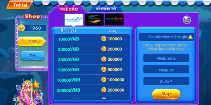 Bắn Cá H5: Hiện Nay Đã Có Thể Chơi Tại Các Nhà Cái Uy Tín 6 Nạp tiền bắn cá cực kỳ đơn giản