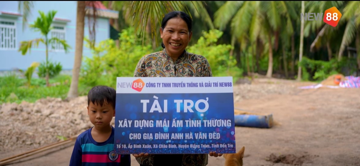 Chương trình mái ấm yêu thương tại huyện Giồng Trôm - Bến Tre 3 Chương trình thiện nguyện tại Bến Tre của New88