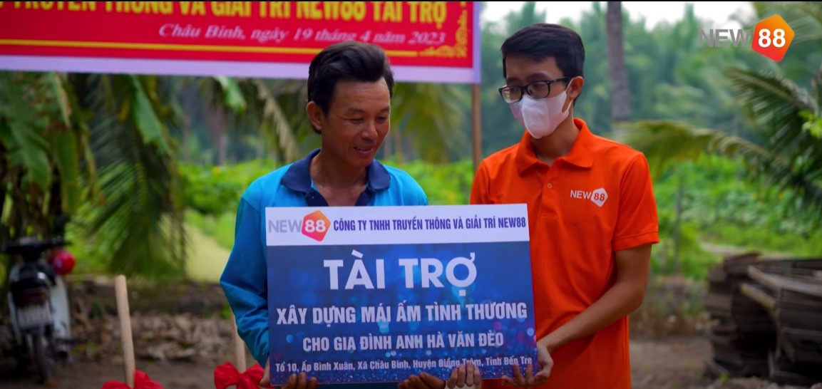 Chương trình mái ấm yêu thương tại huyện Giồng Trôm - Bến Tre 4 Chương trình thiện nguyện tại Bến Tre của New88