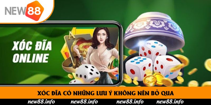 Xóc đĩa New88 có những lưu ý không nên bỏ qua